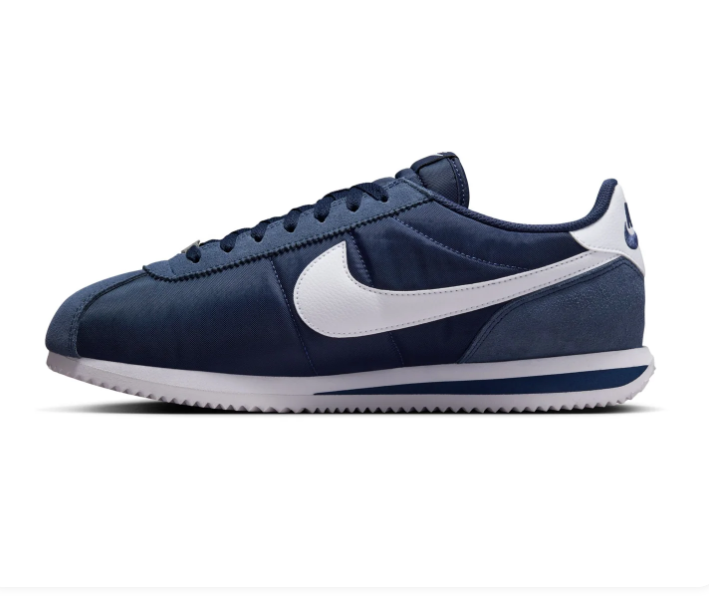 Nike Navy Blue and White Low-Top Sneakers