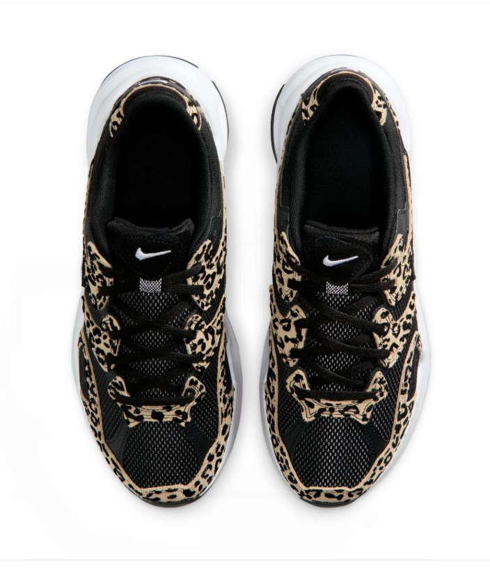 Nike Black and Leopard-Print Chunky Sneakers