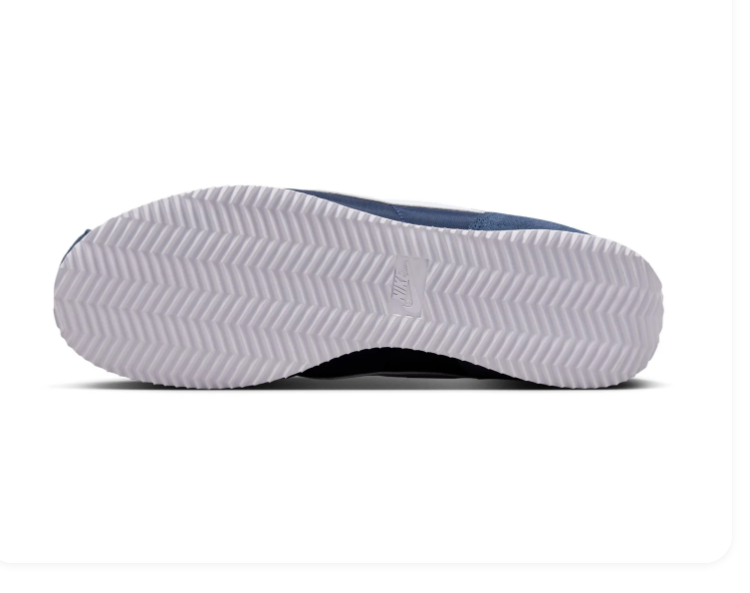 Nike Navy Blue and White Low-Top Sneakers