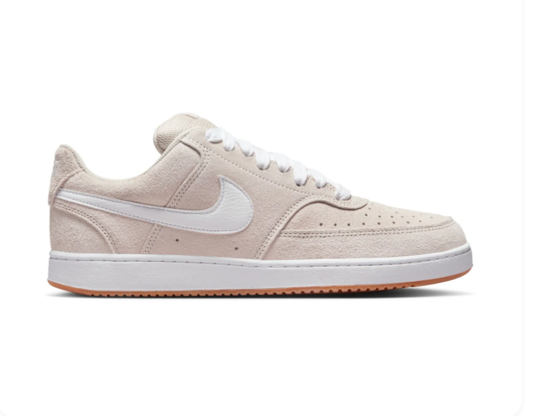 Nike Cream and White Low-Top Sneakers with Gum Sole