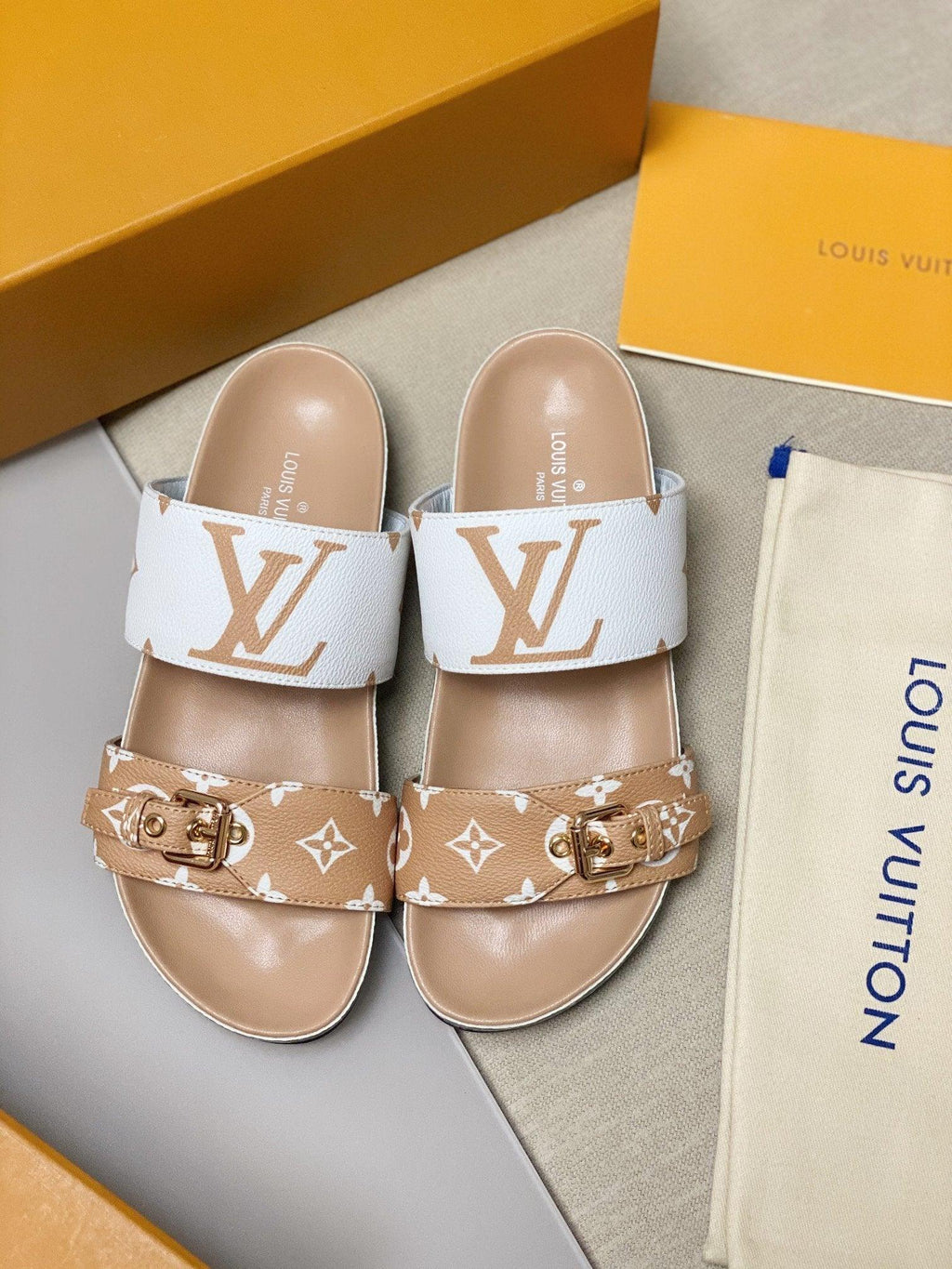 Louis Vuitton Bom Dia Mule Slides Sandals