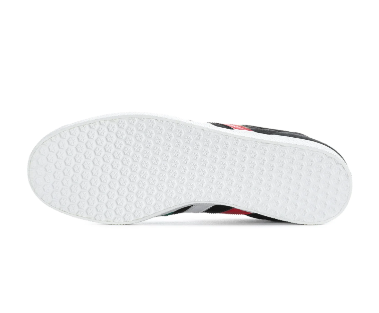 adidas Gazelle Mexico Black Sneakers with Green, White and Red Stripes
