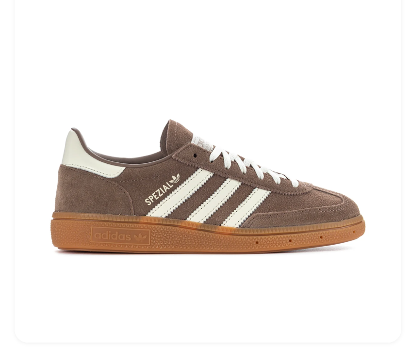 adidas Handball Spezial Brown and Cream Sneakers with Gum Sole