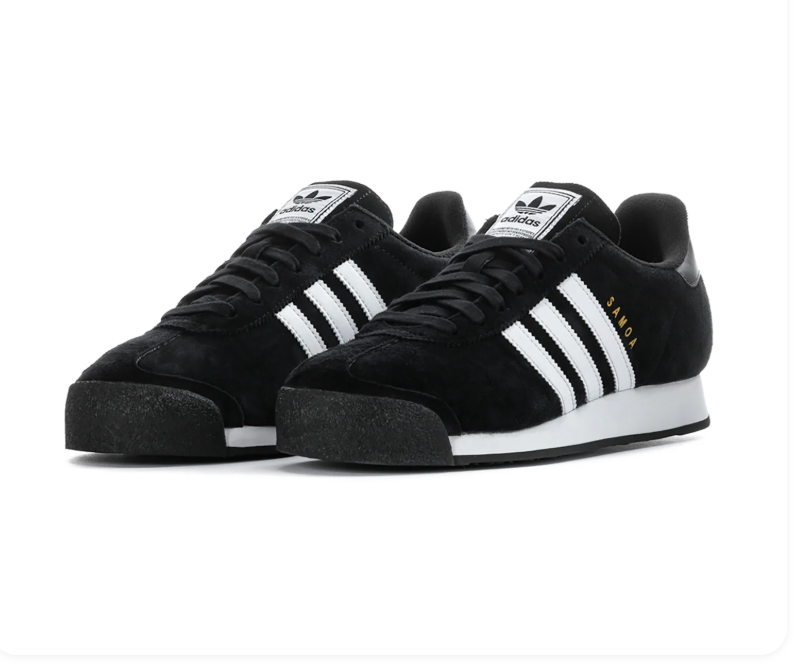 adidas Samoa Black and White Sneakers
