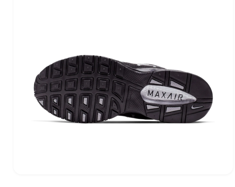 Nike Air Max Black and Silver Low-Top Sneakers