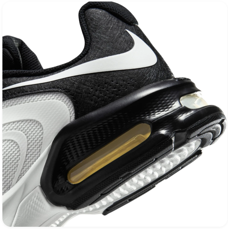 Nike Air Max White and Black Low-Top Sneakers