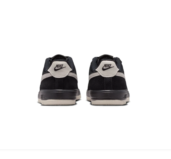 Nike Force 1 Black and Cream Low-Top Sneakers