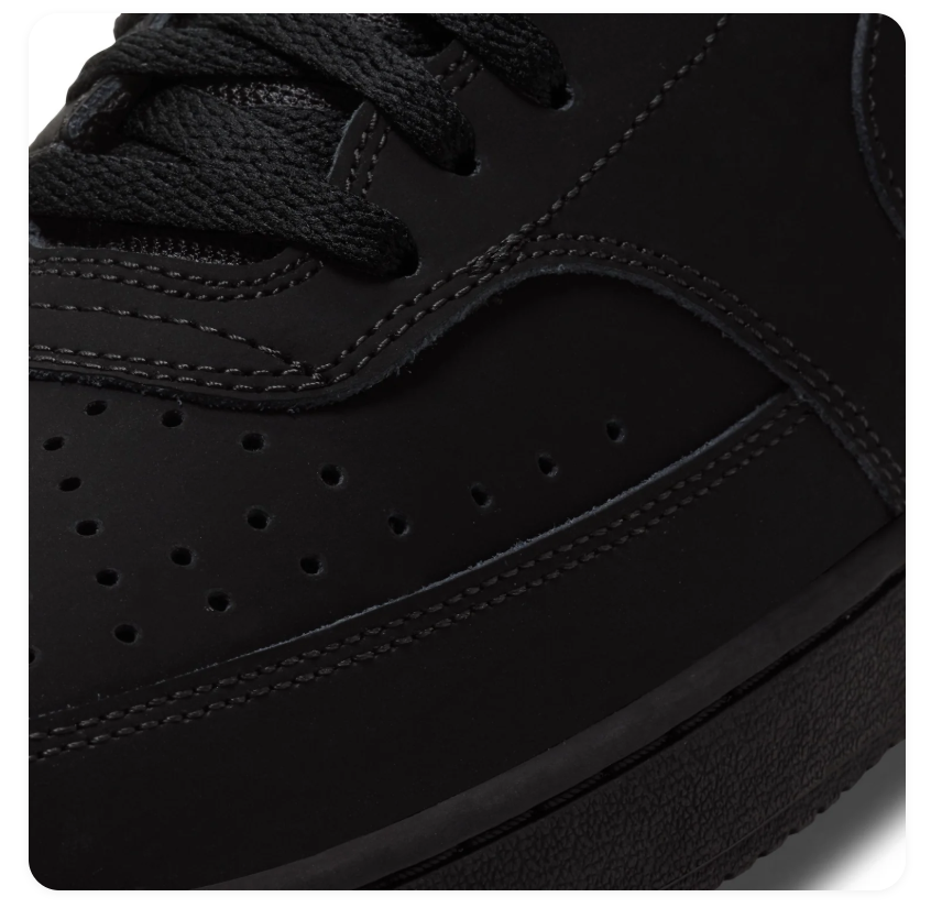 Nike All-Black High-Top Court Sneakers