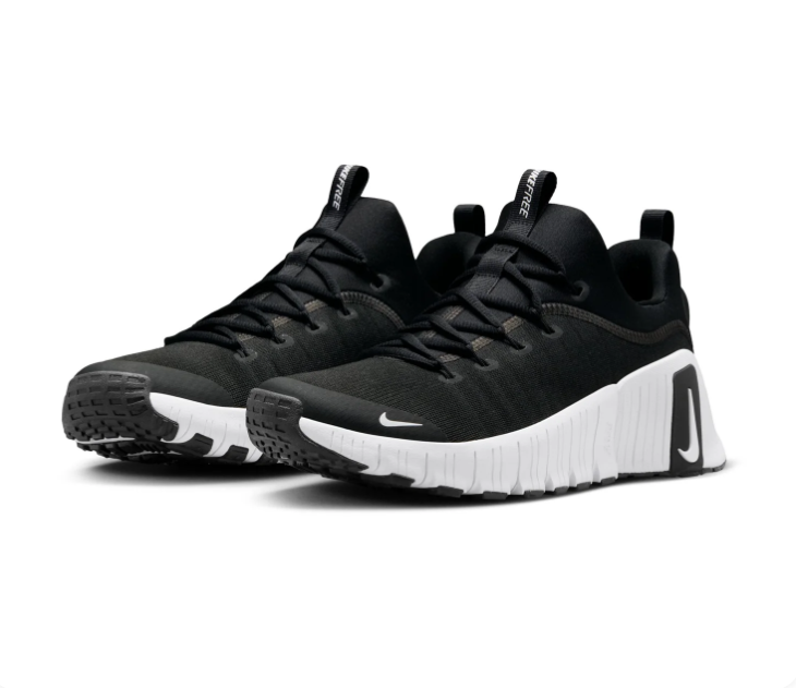 Nike Free Metcon Black and White Low-Top Sneakers