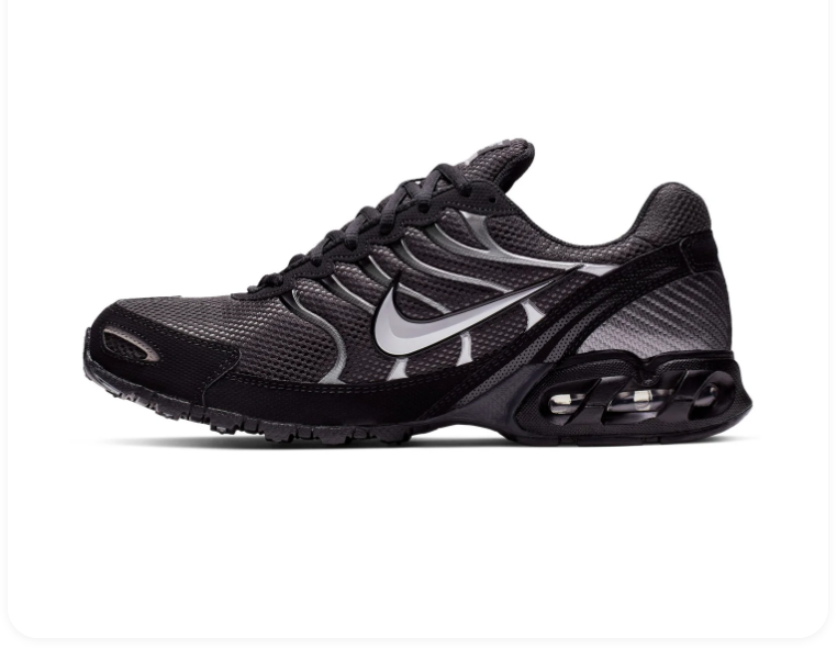 Nike Air Max Black and Silver Low-Top Sneakers