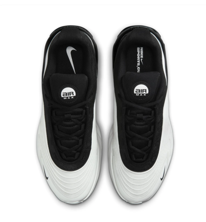 Nike Air Max White and Black Low-Top Sneakers
